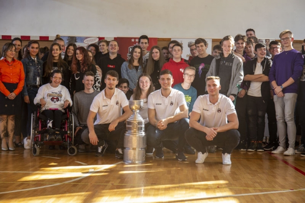 Hokejisti HC '05 Bansk&aacute; Bystrica na n&aacute;v&scaron;teve u n&aacute;s