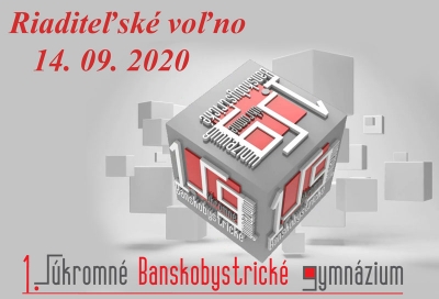 Riaditeľsk&eacute; voľno 14.9.2020