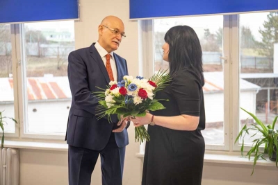 Veľvyslanec Ruska A. L. Fedotov na n&aacute;v&scaron;teve n&aacute;&scaron;ho gymn&aacute;zia