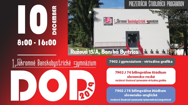 DOD 2019, sme modern&aacute; &scaron;kola otvoren&aacute; pre v&scaron;etk&yacute;ch!